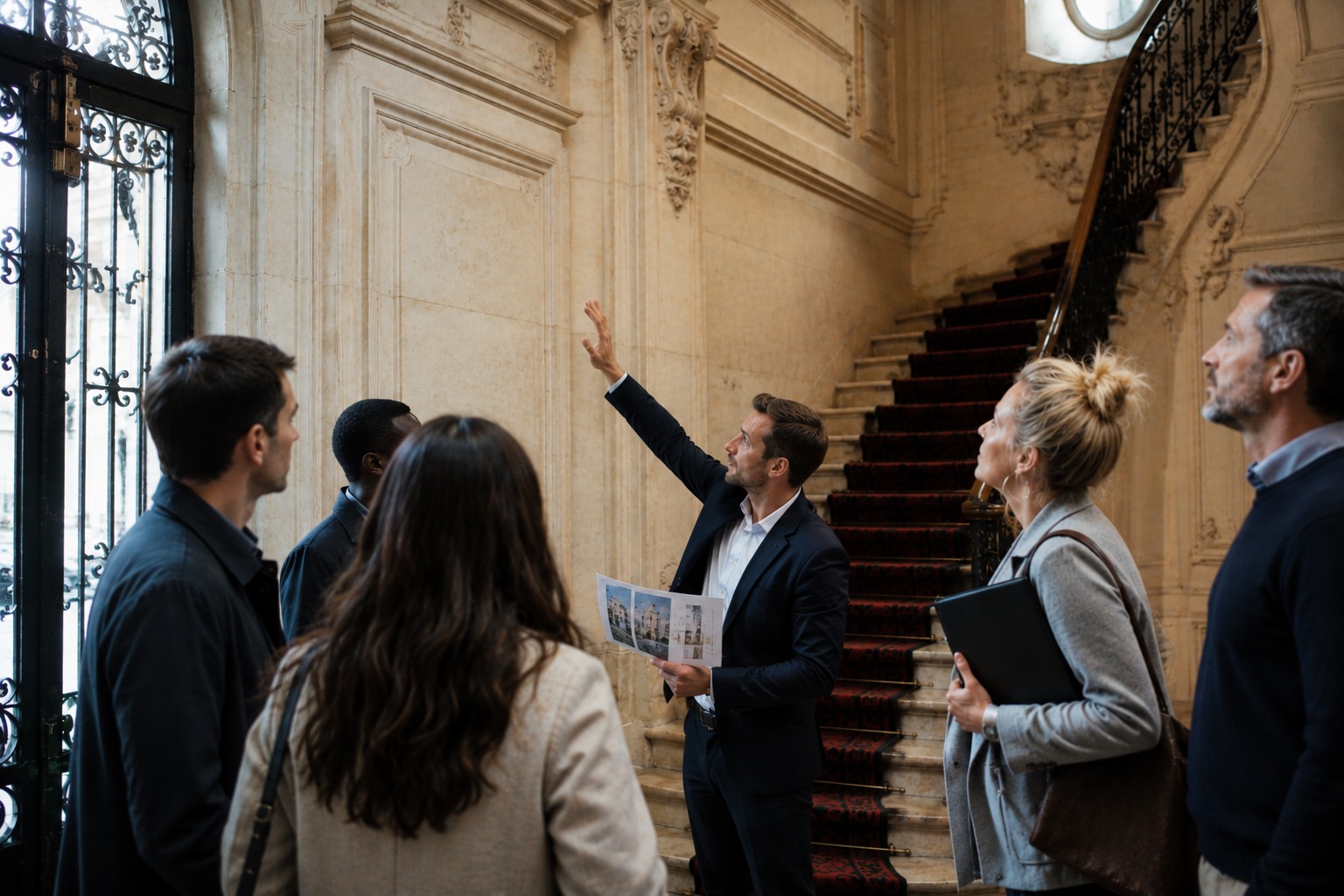 Ingénieurs d'affaires sur le terrain